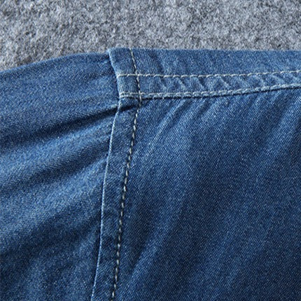 Camisa Jeans Masculina Plus Size