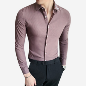 Camisa Social Masculina Listrada