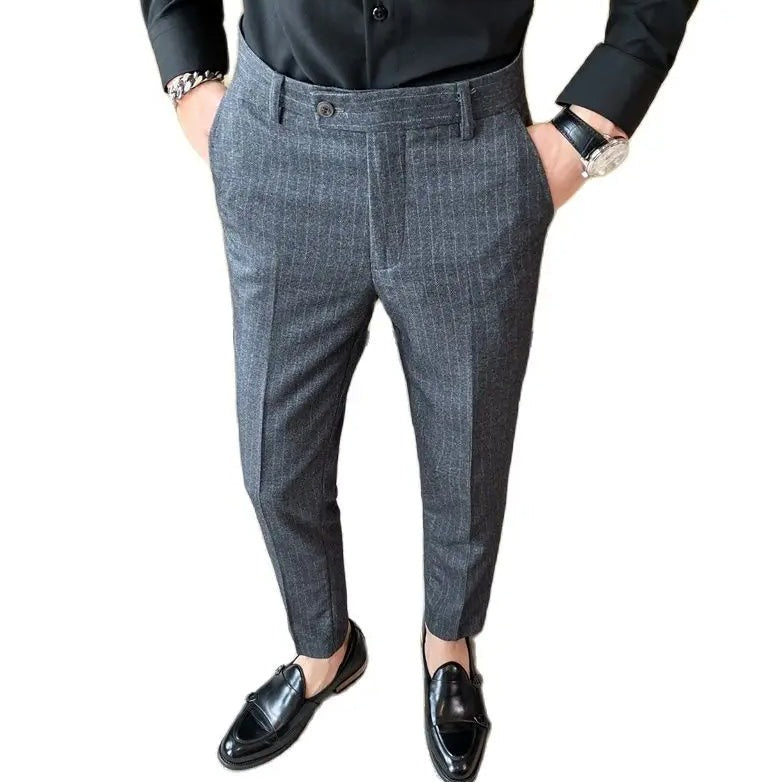 Calça Social Listrada Masculina Sampaio®