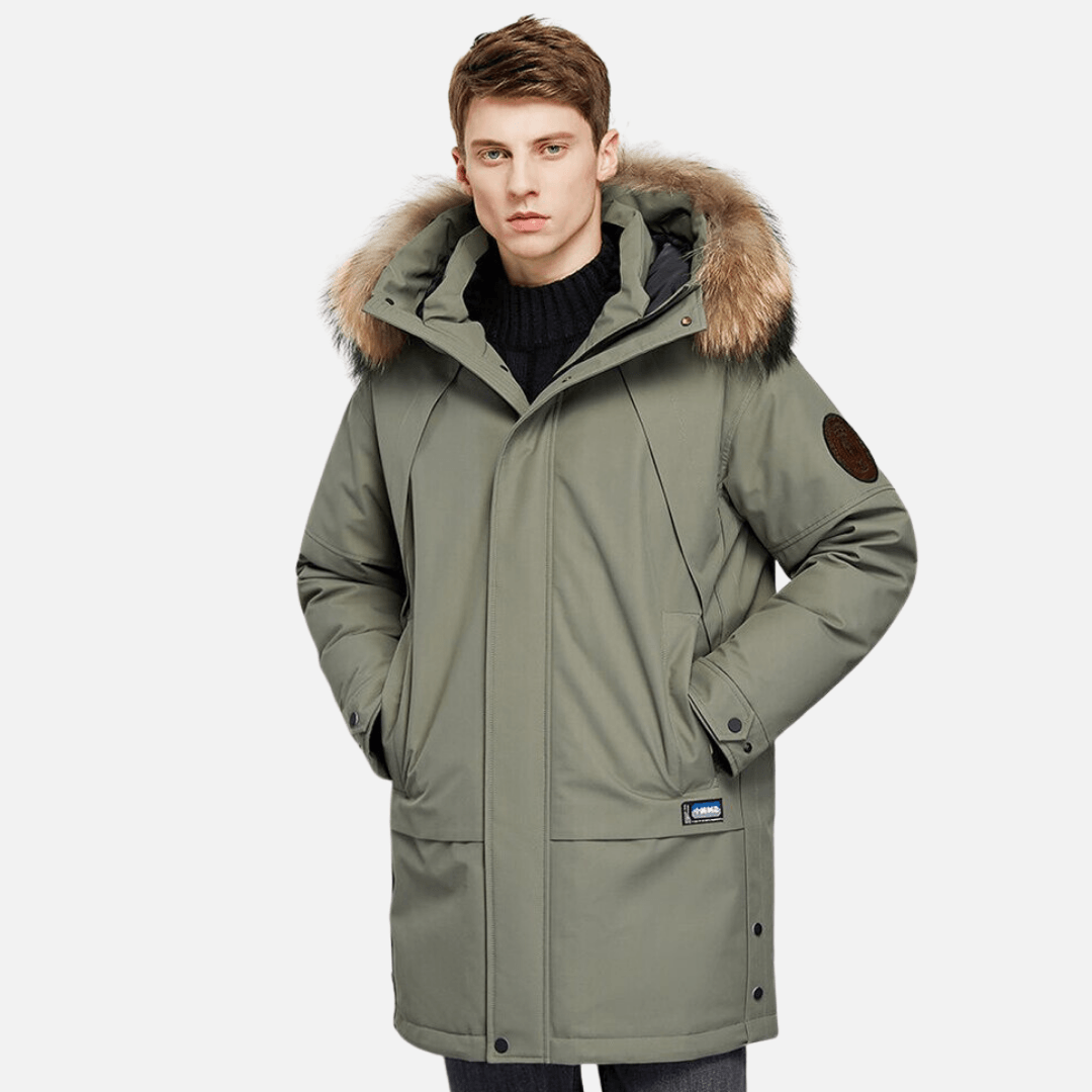 Jaqueta Masculina Longa Térmica Impermeável