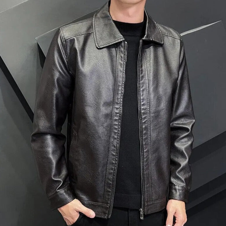 Jaqueta Masculina de Couro Sampaio® S1098