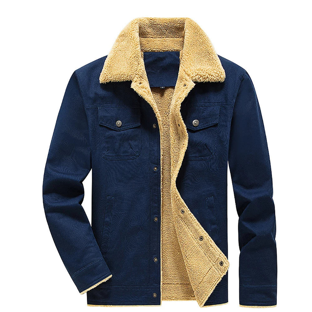 Jaqueta Jeans Masculina Interior de Lã Sampaio®