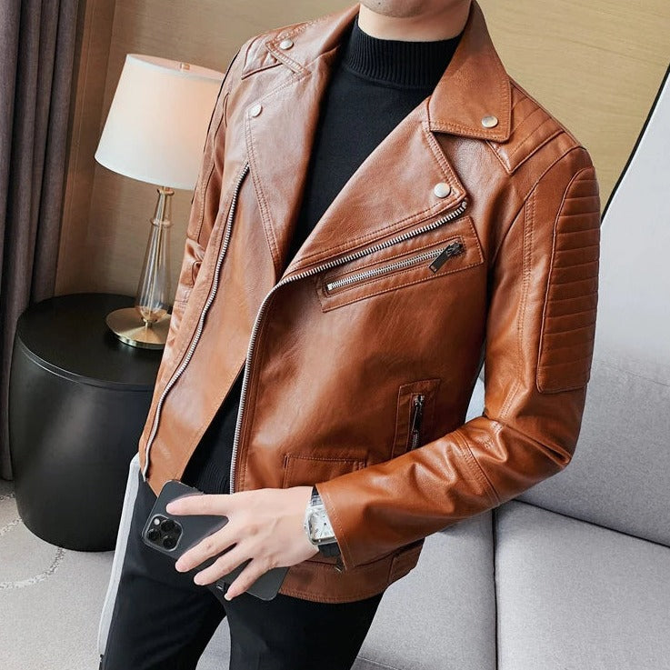 Jaqueta de Couro Masculina Sampaio® S1322