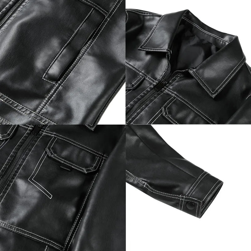 Jaqueta de Couro Masculina Sampaio® S1323