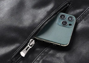 Jaqueta Masculina de Couro Sampaio® S1093