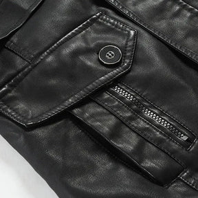 Jaqueta longa de Couro Masculina Sampaio®