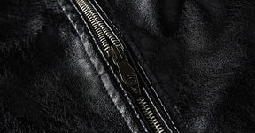 Jaqueta Masculina de Motoqueiro em Couro