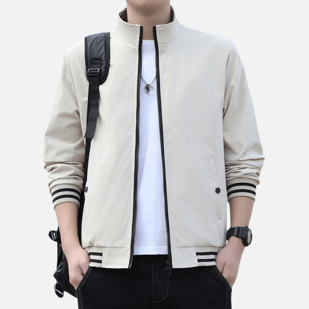 Jaqueta Masculina com Zíper Fashion