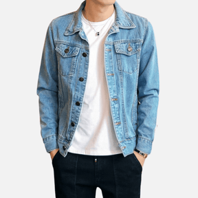 Jaqueta Jeans Masculina Casual