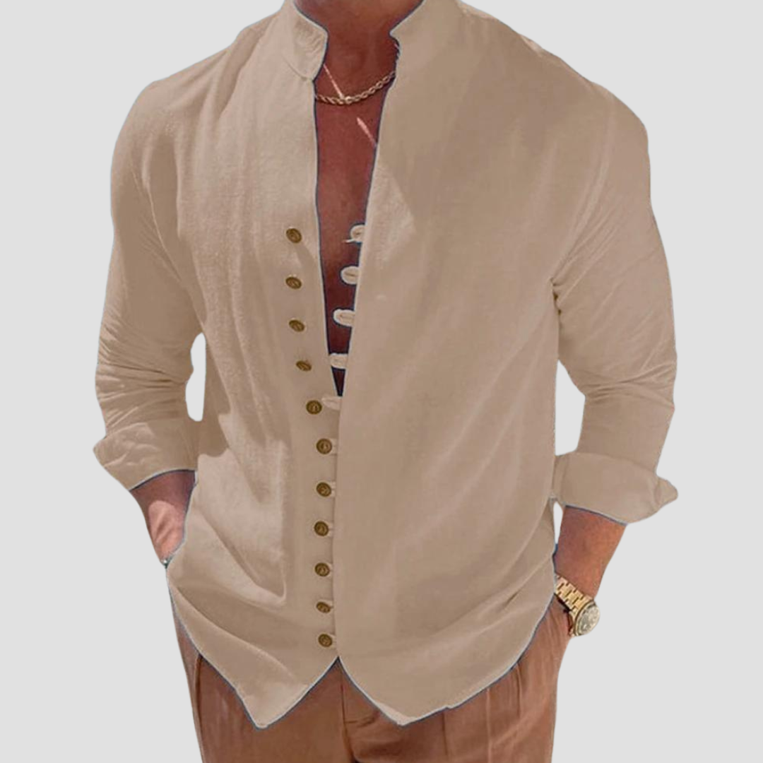 Camisa Masculina de Linho Sampaio® S1157