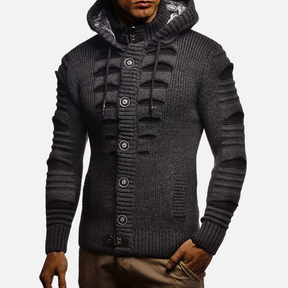 Moletom Masculino com Capuz Tricô