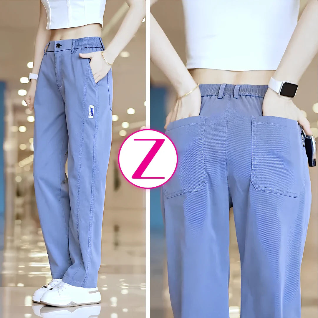 [Pague 1, Leve 5] Calça Feminina Aurora em Malha de Seda Gelo e Poliéster (Sua Nova Peça Favorita!)