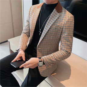 Blazer Masculino Slim Fit Xadrez Sampaio® S1036