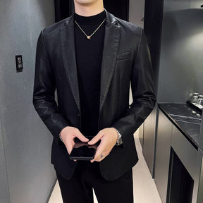 Blazer Masculino de Couro Sampaio® S1063