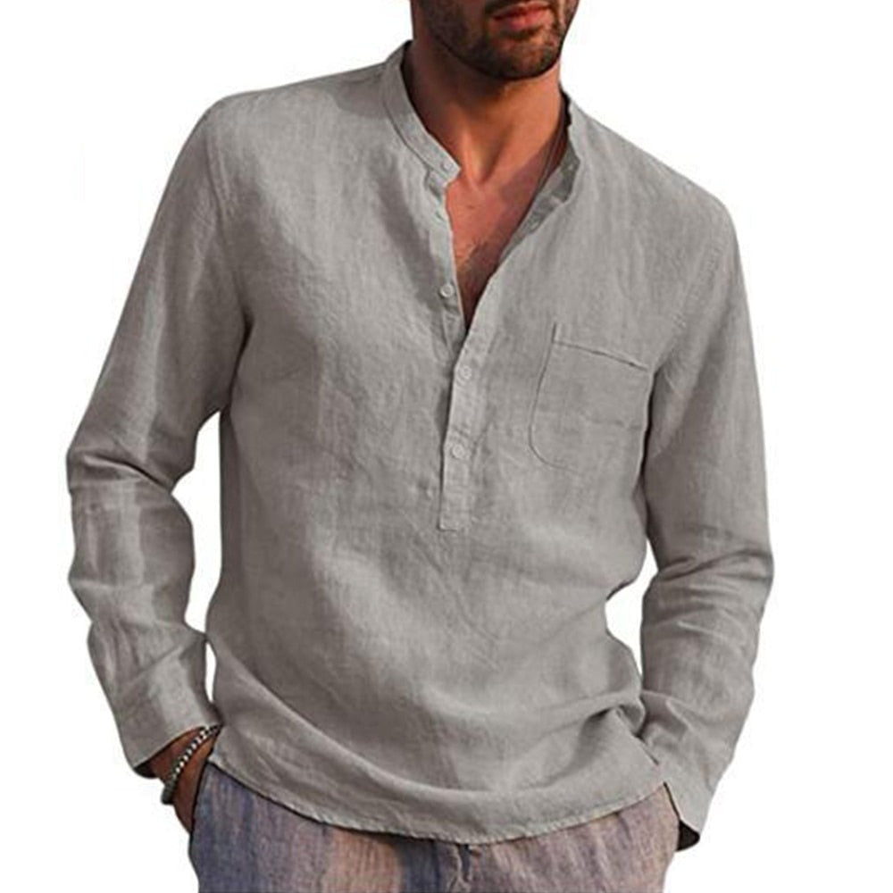 Camisa Masculina de Linho Sampaio® S1053