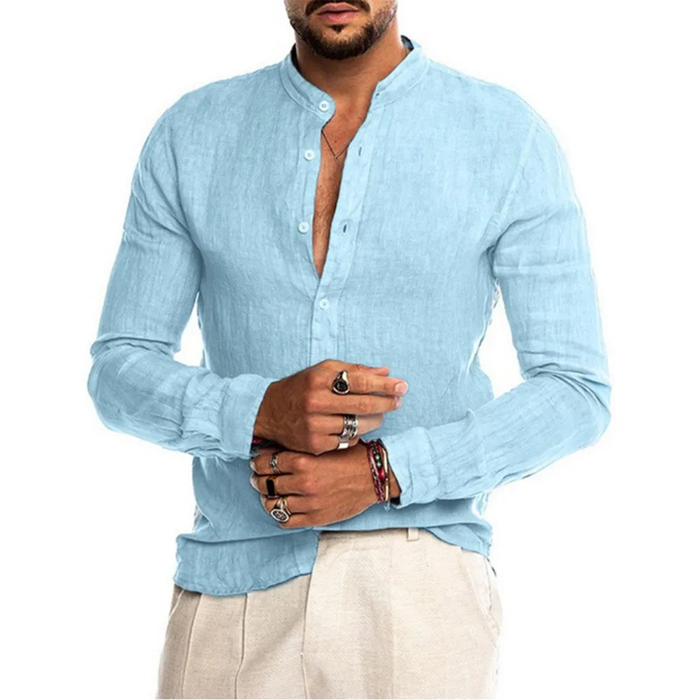 Camisa Masculina de Linho Sampaio® S1158
