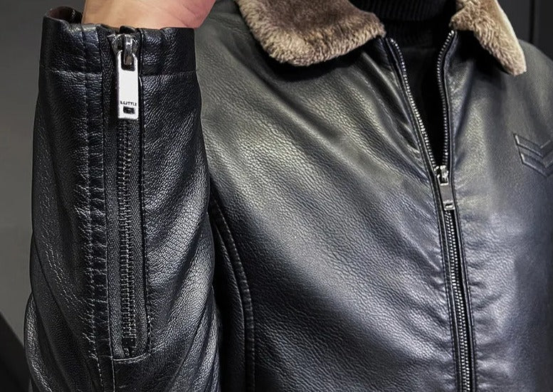 Jaqueta Masculina de Couro Sampaio® S1119