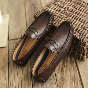 Mocassim Couro Genuíno Antiderrapante Masculino