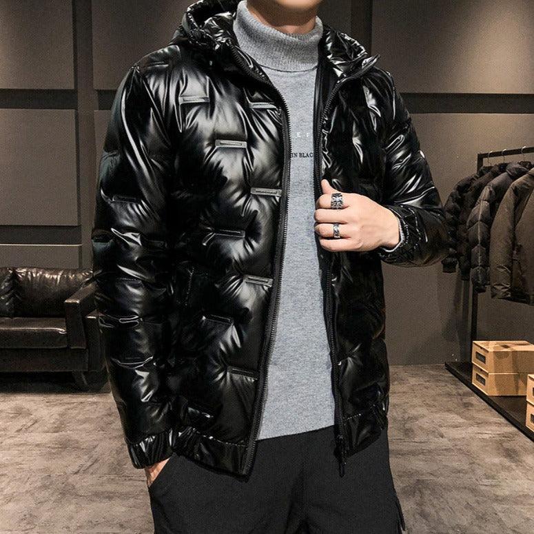 Casaco Masculino Preto Bolha Acolchoado