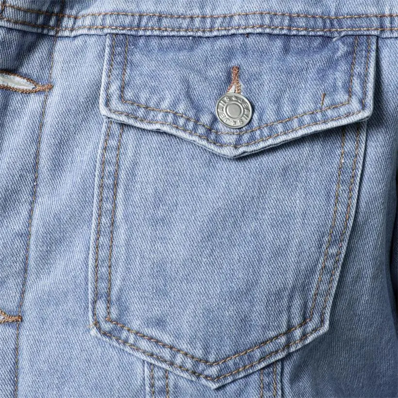 Jaqueta Jeans Interior de Lã Masculina Sampaio®